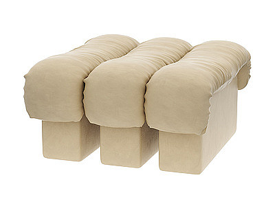 现代皮革沙发凳模型3d模型