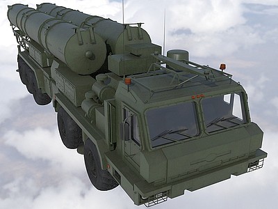 3d俄罗斯S500防空导弹车模型