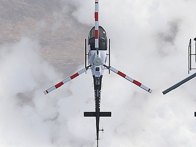 3d欧洲直升机AS350模型