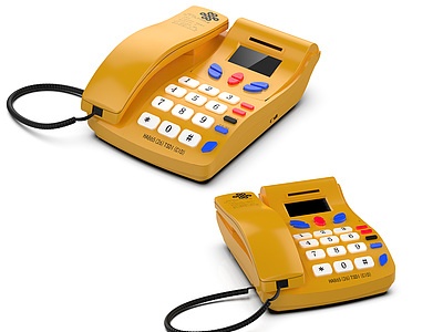 固定电话机模型3d模型