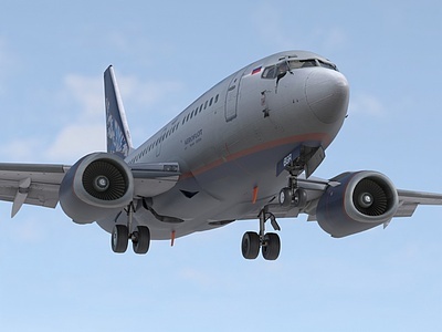 波音737500客机民航飞机3d模型