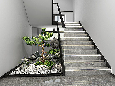 扶手楼梯3d模型