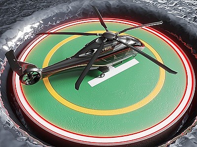 3d直升机飞机模型