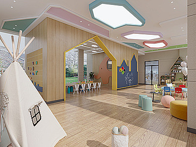 3d儿童娱乐室模型