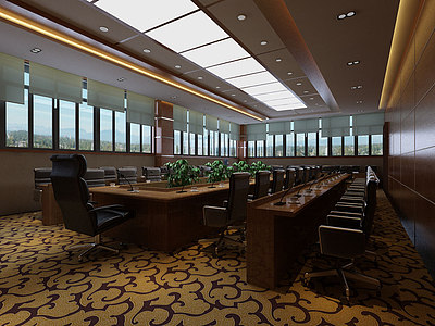 大气会议室整体模型