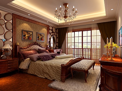 古典卧室整体模型