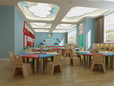 幼儿园教室3d模型3d模型