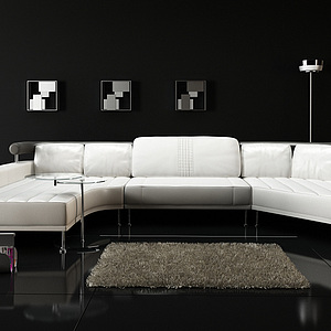 现代简约沙发整体模型
