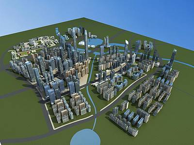 城市规划3d模型