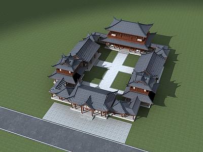 古建-府邸3d模型