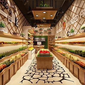 水果蔬菜店整体模型