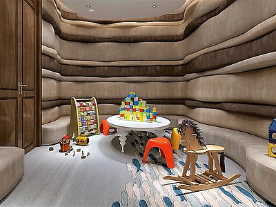 幼儿园儿童房装修设计方案整体模型