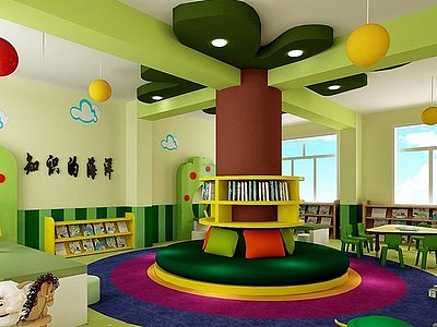 幼儿园儿童房装修设计整体模型