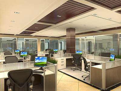 办公室3d模型3d模型