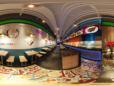 主体餐厅全景3d模型