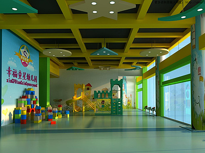 幼儿园儿童房装修设计3d模型