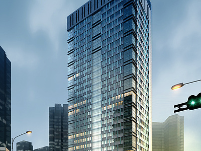 高层办公楼3d模型