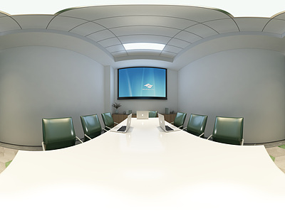 现代会议室全景模型整体全景模型