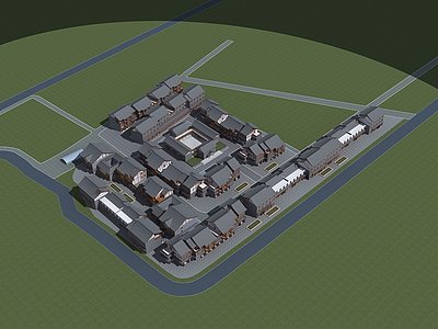 古镇规划整体模型