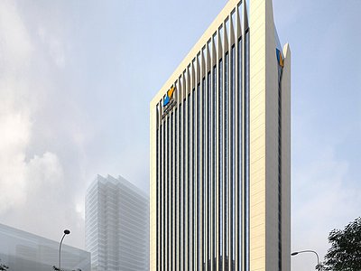 国信证券建筑大厦整体模型