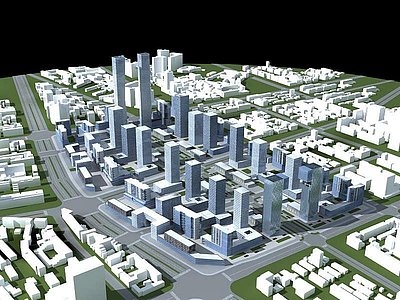 城市建筑群整体模型