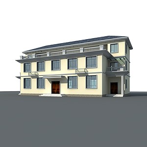 村办公楼整体模型