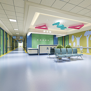 医院护士站整体模型