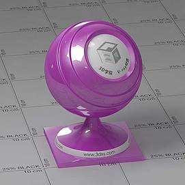 紫色塑料Vary材质球球