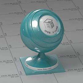 蓝色塑料Vary材质球球