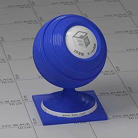 蓝色塑料Vary材质球球