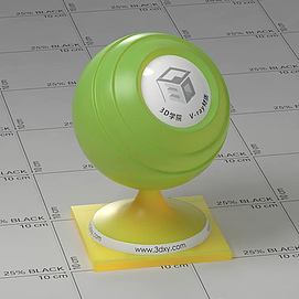 绿色半透明塑料Vary材质球球