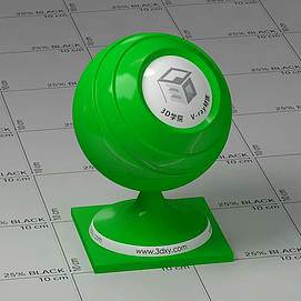 绿色塑料Vary材质球
