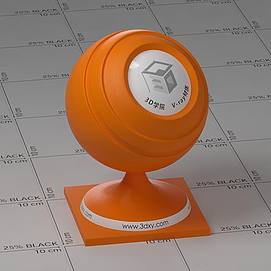 橙色塑料Vary材质球球