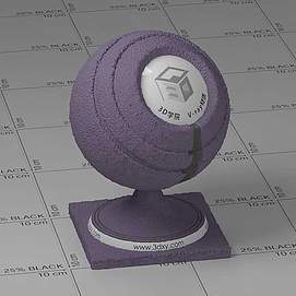 暗紫色毛巾Vary材质球球