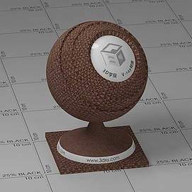 褐色地毯Vary材质球球
