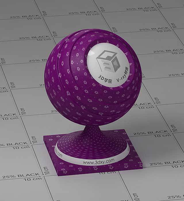 暗紫色布vray材质球
