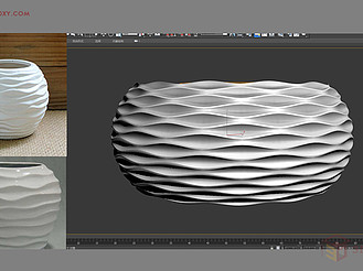 【建模技巧】如何用3DMAX制作简单的波浪纹造型花盆