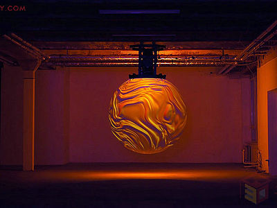 【装置灵感】虚无缥缈的360度球体投影雕塑装置