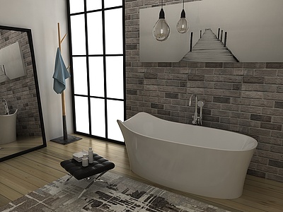 卫浴空间3d模型