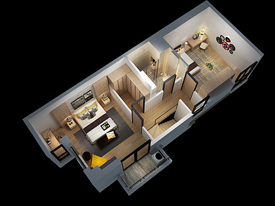 公寓房3d模型3d模型