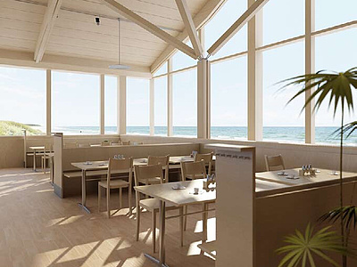<font class='myIsRed'>旅游区</font>海边餐厅整体模型