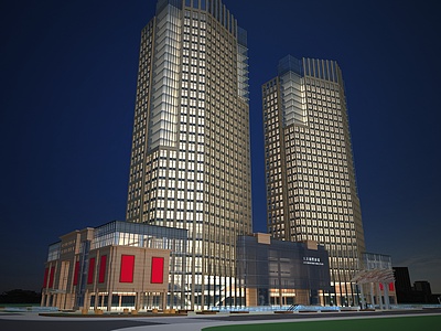 商业楼建筑3d模型