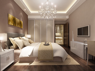 欧式卧室3d模型
