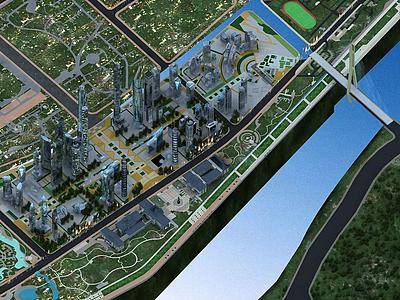 城市规划设计整体模型
