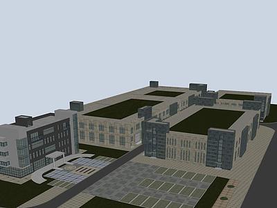 工业厂房整体模型