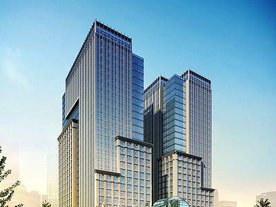办公酒店大厦3d模型