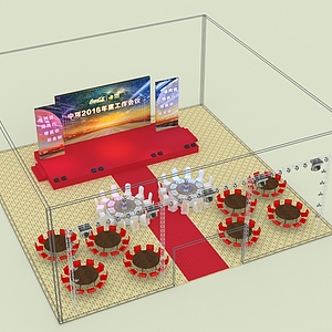 舞台宴会厅整体模型