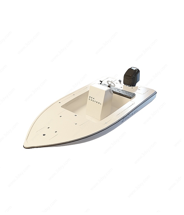 私人快艇3D模型