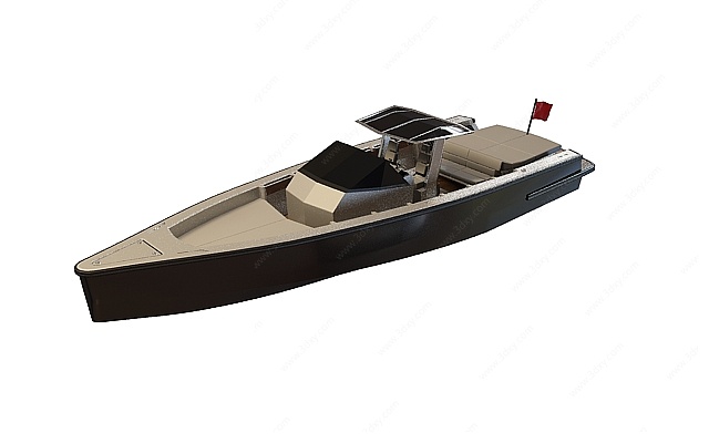 私人游艇3D模型