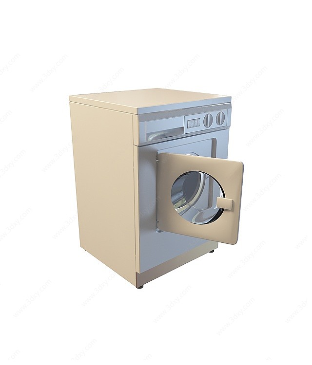 滚筒式洗衣机3D模型